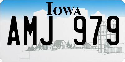 IA license plate AMJ979
