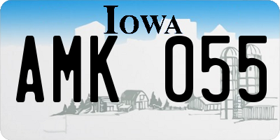 IA license plate AMK055