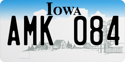 IA license plate AMK084