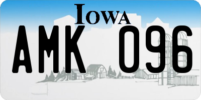 IA license plate AMK096