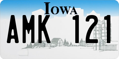 IA license plate AMK121