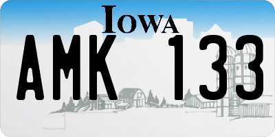 IA license plate AMK133