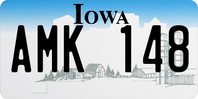 IA license plate AMK148