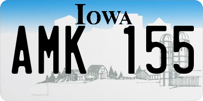 IA license plate AMK155