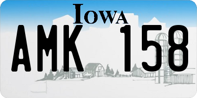 IA license plate AMK158