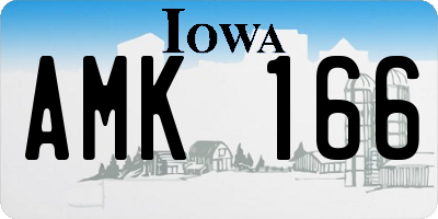 IA license plate AMK166
