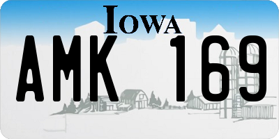 IA license plate AMK169