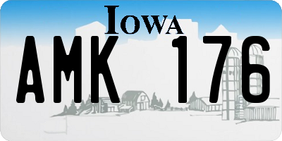 IA license plate AMK176