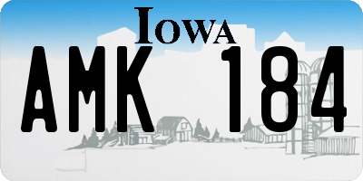 IA license plate AMK184