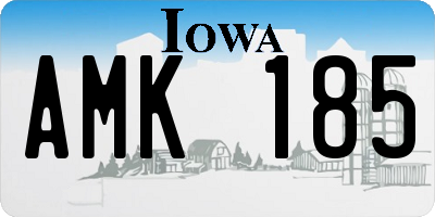 IA license plate AMK185