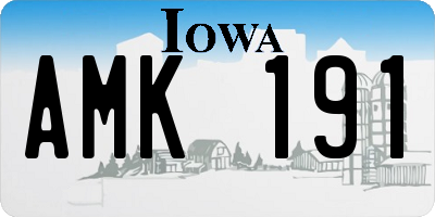 IA license plate AMK191