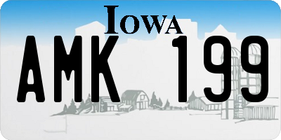 IA license plate AMK199