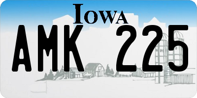 IA license plate AMK225