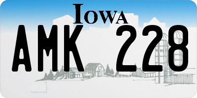 IA license plate AMK228