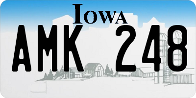 IA license plate AMK248