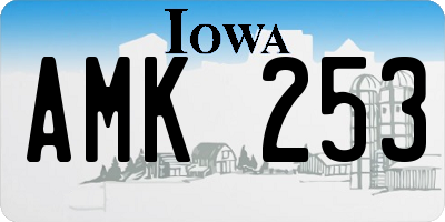 IA license plate AMK253