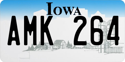 IA license plate AMK264