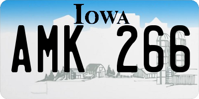 IA license plate AMK266