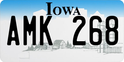 IA license plate AMK268