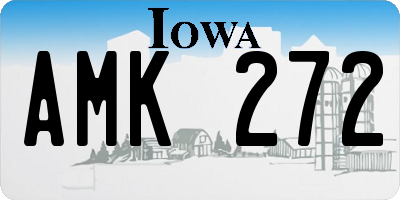 IA license plate AMK272
