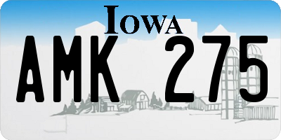 IA license plate AMK275