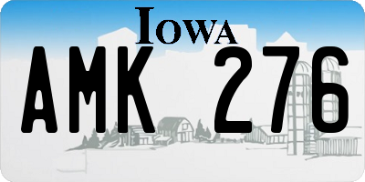 IA license plate AMK276