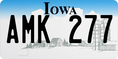IA license plate AMK277