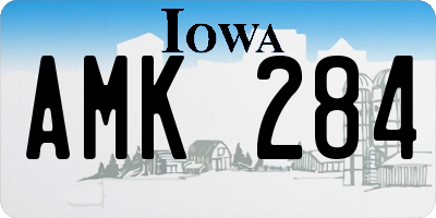 IA license plate AMK284