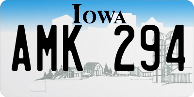 IA license plate AMK294