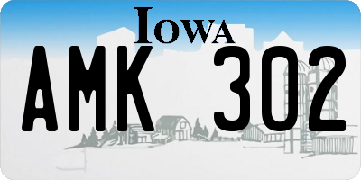 IA license plate AMK302