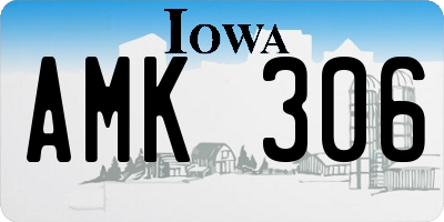 IA license plate AMK306