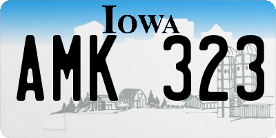 IA license plate AMK323
