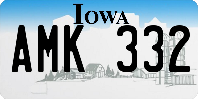IA license plate AMK332