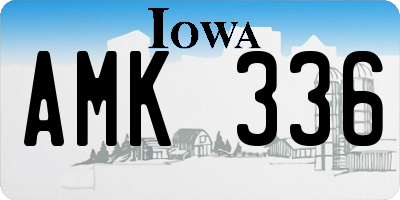 IA license plate AMK336