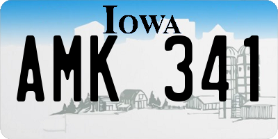 IA license plate AMK341
