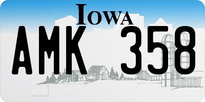 IA license plate AMK358