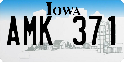 IA license plate AMK371
