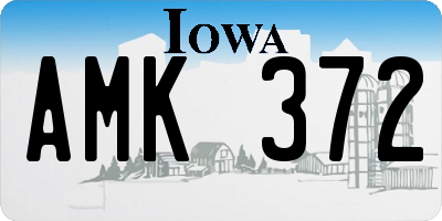 IA license plate AMK372