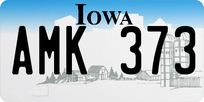 IA license plate AMK373