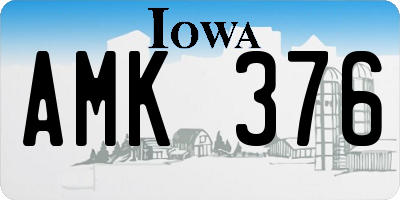 IA license plate AMK376