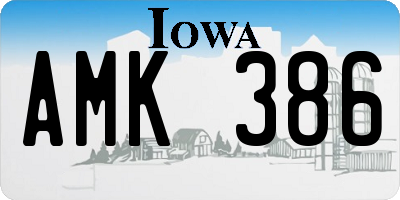 IA license plate AMK386