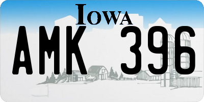 IA license plate AMK396