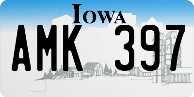 IA license plate AMK397