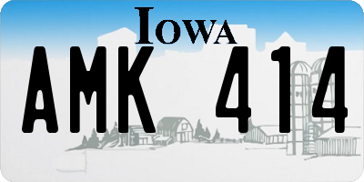 IA license plate AMK414