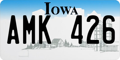 IA license plate AMK426