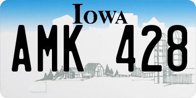 IA license plate AMK428