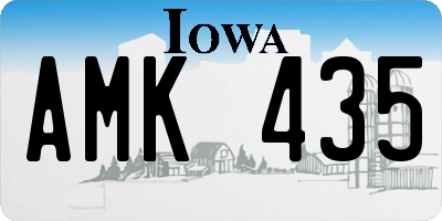 IA license plate AMK435
