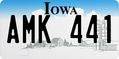 IA license plate AMK441