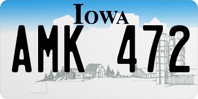 IA license plate AMK472