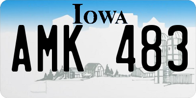 IA license plate AMK483